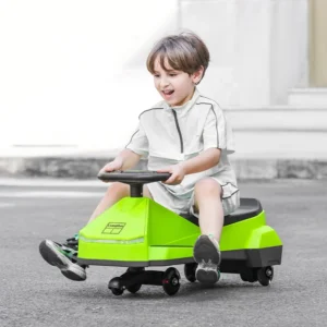 Outdoor Baby Music Ride-On Twist and Go Swivel Swing 12V Electric Wiggle Car for Kids