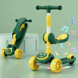 Outdoor Baby Products Sport Toys Scooter Kids Light up 3 Wheels Foldable Children Kick Scooter for Toddlers Girls Boys