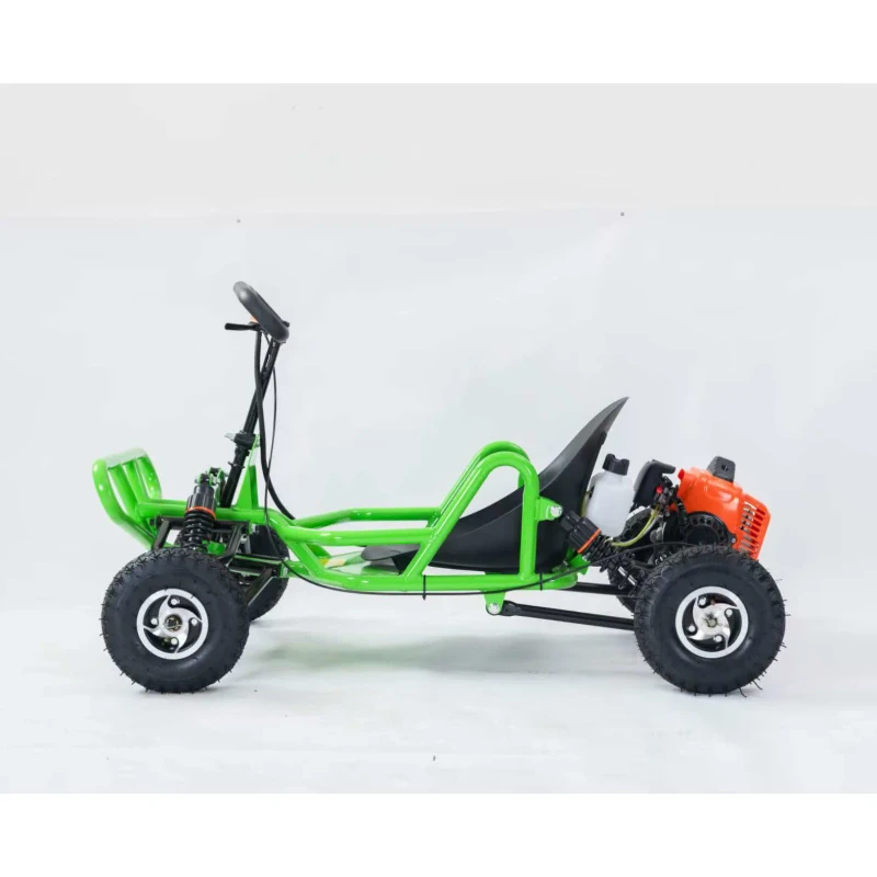 Outdoor Drift 63cc Arm Shock Suspension Sand Cross Through Kart 2 Stroke Go Kart with Gasoline Engine Pull Start Buggy