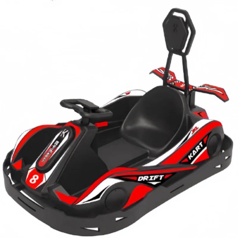 Outdoor Indoor Electric Kids Go Kart Car with Light Battery Operated Amusement Park Toy