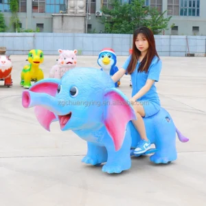 Outdoor Park Mall Equipment Kids Electric Car Animal Ride on Toy Elephant