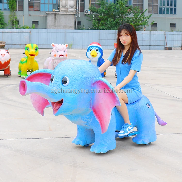 Outdoor Park Mall Equipment Kids Electric Car Animal Ride on Toy Elephant