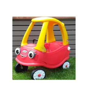 Outdoor Party Kids Soft Play Area Plastic Red Battery Powered Ride on Car for 2-4 & 5-7 Years Old 1 Piece