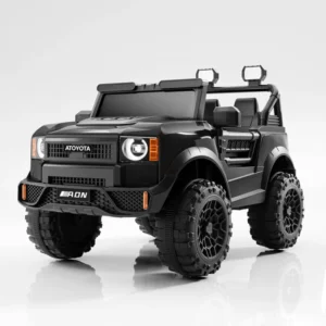 Outdoor Plastic Kids Electric Ride-On Car 12V Battery APP Remote Control Multi-light System 4-Wheel Suspension Safety Features