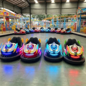 Outdoor illuminated entertainment cars ride on cars electric bumper cars