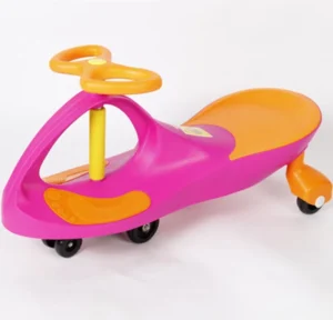 Outdoor indoor PP Wheels Without Music And Light Rolling Plastic Car Kids Swing Car