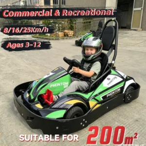 PHANTOM MINI 24V Kids Electric Commercial Go-karts 25km/h Amusement Park Drift Go Cart