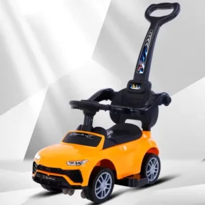 PP Plastic 2 in 1 Ride on Push Car Stroller and Rocking Swing Convertible Baby Toy With Light and Music
