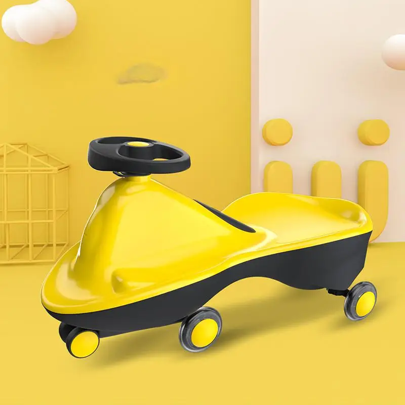 PP Wheel Electric Anti-Rollover Slip Car 3-Wheel Kids' Swing 1-3 Years Old Plastic Twister Doll for Girls