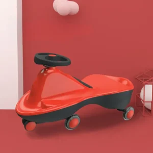 PU Wheel Wiggle Car Ride-on Toy for Kids 3 Years and up Outdoor Plastic Swing Car with Twist Swivel