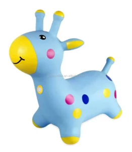 PVC Colorful Deer Hopper Kids Inflatable Ride on Animal Toy Jumping Horse