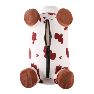 PVC Inflatable Plush Bouncy Animal Kids Exercise Ride on Bouncy Cow in Cloth for Kids