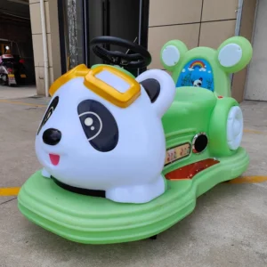 Panda Kiddie Ride Panda Indoor Outdoor Amusement Park Kiddie Rides Electric Motorcycle Ride on Bumper Car