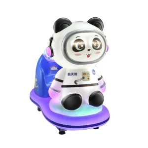 Panda Shape Cartoon Animal Coin operated Rocking Car Playground Machine