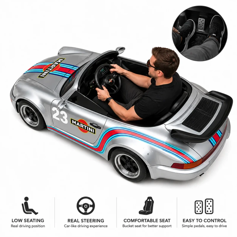 Park Rental Business Adult Retro 2500W Electric Drift Racing Go Kart