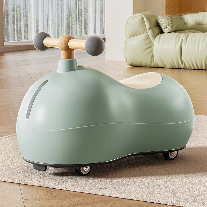 Peanut Car Twist Ride On Swing Car for 2 4 Year Olds with Music Light Foot Powered Operation