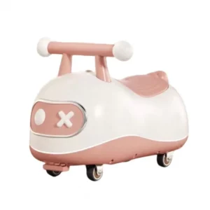 Peanut Style Kids Baby Swing Car Children Toy Car 4 Wheels Scooter Outdoor and Indoor