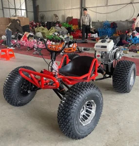 Pedal Go Kart Steel 4 Stroke Gasoline 212cc 60km h 250kg Load Capacity Hydraulic Disc Brakes Outdoor Off Road Kart Grassy Sandy