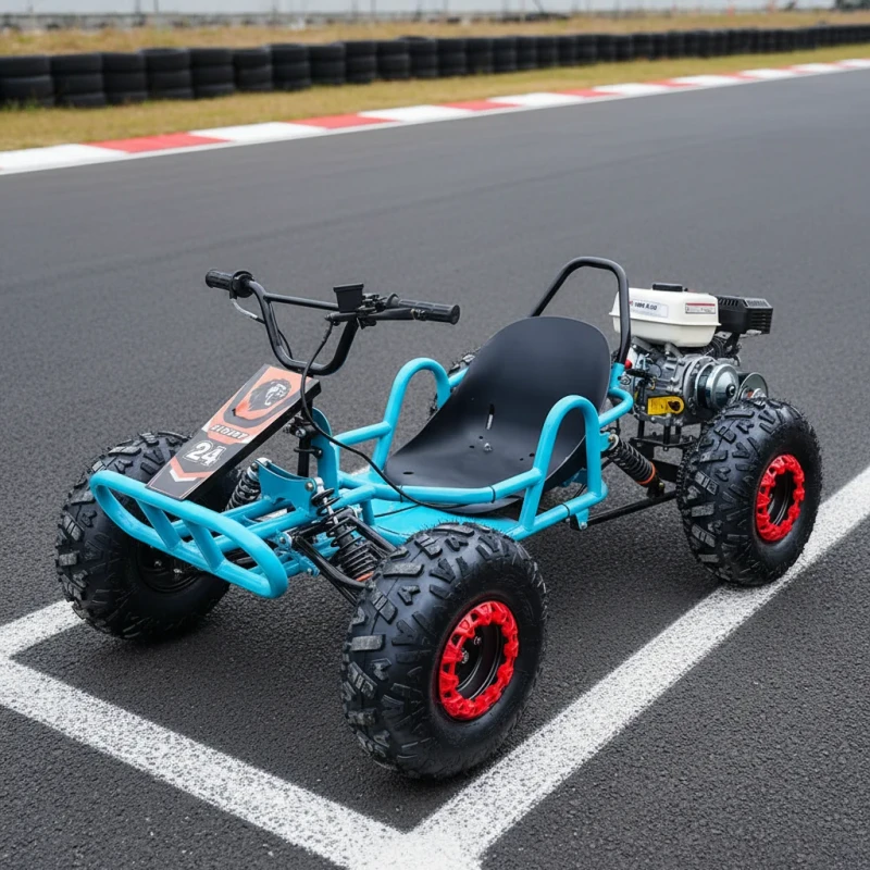 Pedal Go Karts 212cc 4 Stroke 8 Inch Tires All Terrain 8 Wheel UTV Beach Mountain Drift Adult Dune Kart Hydraulic Disc Brakes