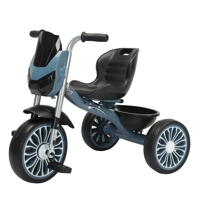 Pedal Power Kids Tricycle Plastic Ride on Car Toy for 2 to 4 Year Olds Encouraging Independent Driving Skills