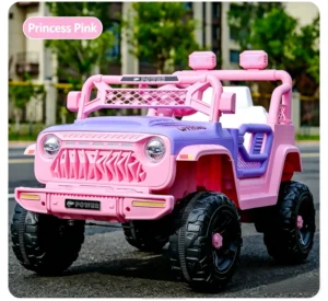 Pink 12V Battery Powered Kids Ride on Car 4×4 Style Off-Road Electric Toy Truck with Remote Control for Girls