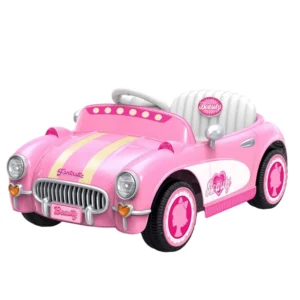 Pink Electric Car for Girl Baby Ride On Car 12V Remote Control Lights Music Kids Electric Ride-On Car
