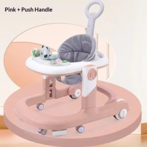 Plastic 3 1 Folding Learning Baby Walker 6 18 Months Anti O Leg Anti Rollover Adjustable Multifunctional Boys Girls 10KG Load