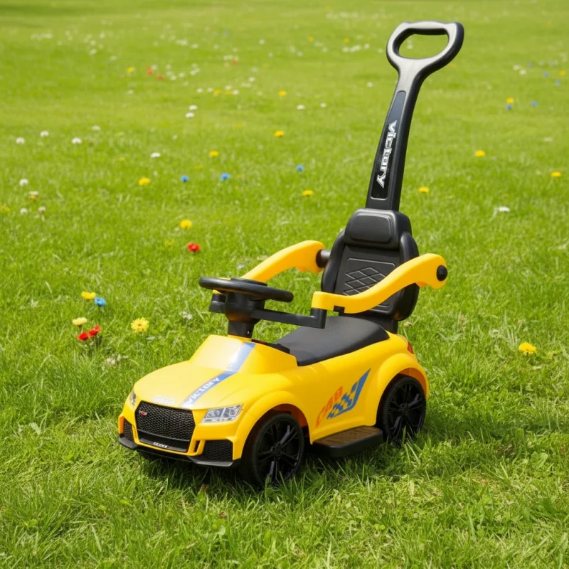 Plastic Baby Ride on Car Kids Push Car Child Pedal Sliding Toy Car With Canopy