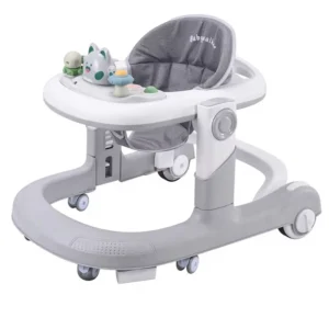 Plastic Baby Step Walker Anti O Leg Anti Rollover Foldable Push Walker 10KG Load Capacity