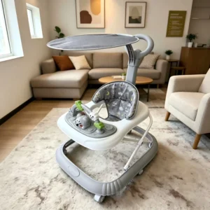 Plastic Baby Toddler Walking Scooter With Silent Wheels for 6 Months 3 Years With Lifgt and Music