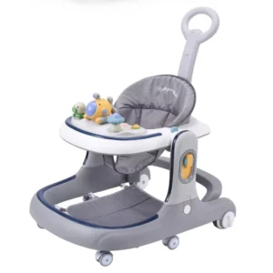Plastic Baby Walker 6 to 18 Months Anti O Leg Anti Rollover Adjustable Multifunctional Foldable for Boys and Girls