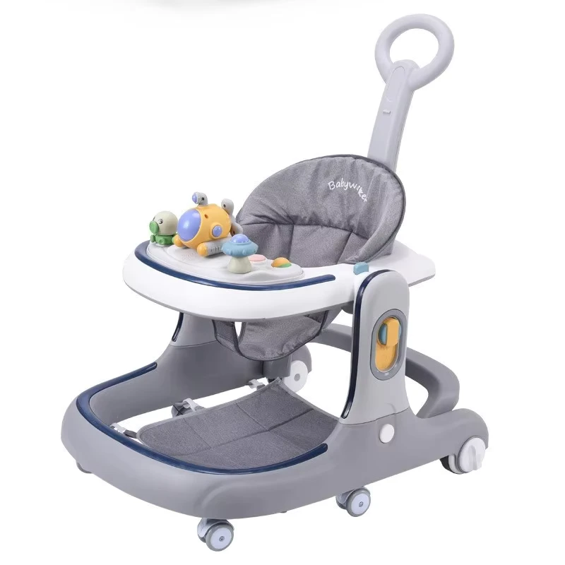 Plastic Baby Walker 6 to 18 Months Anti O Leg Anti Rollover Adjustable Multifunctional Foldable for Boys and Girls