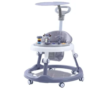 Plastic Baby Walker Anti O Leg Multi Function Anti Rollover Learning Walking Trolley for 6 Months 3 Years