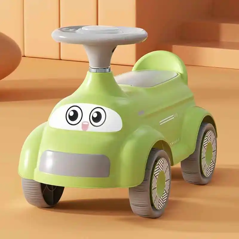 Plastic Children Sliding Car 4 Wheels Kids Plastic Ride On Toy Car