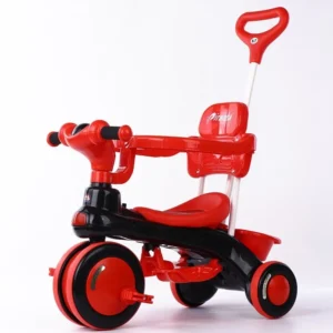 Plastic Kids Ride Toys Floding Rotation 1-3 Year Old Baby Tricycle with Music
