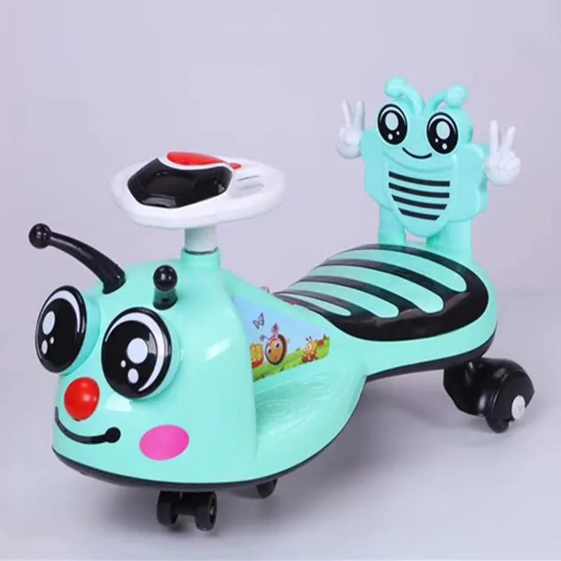 Plastic Kids Ride on Toy Car Slide Yoyo Car Baby Push Car Double Seat Toddler Bee Sharp