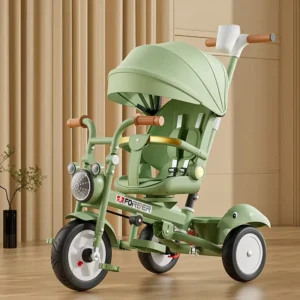 Plastic Metal Kids Ride on Tricycle Toy Parts Kids Tricycle 4 in 1 Child 3 Wheel
