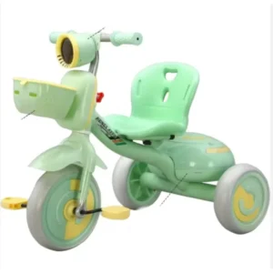 Plastic & Metal Tricycle with Back Seats 3 Wheels for 2-6 Year Old Kids Walking Balance Bike Customized Color & Size