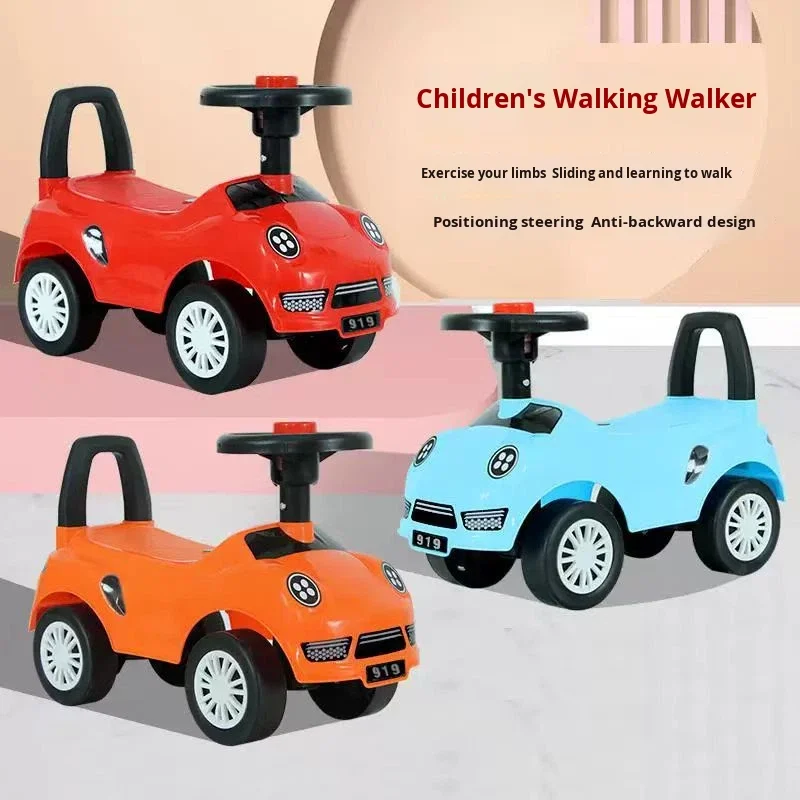 Plastic Nitro Powered Ride On Push Car for Toddlers 13 24 Months Sit to Stand Four Wheel Unisex Toy