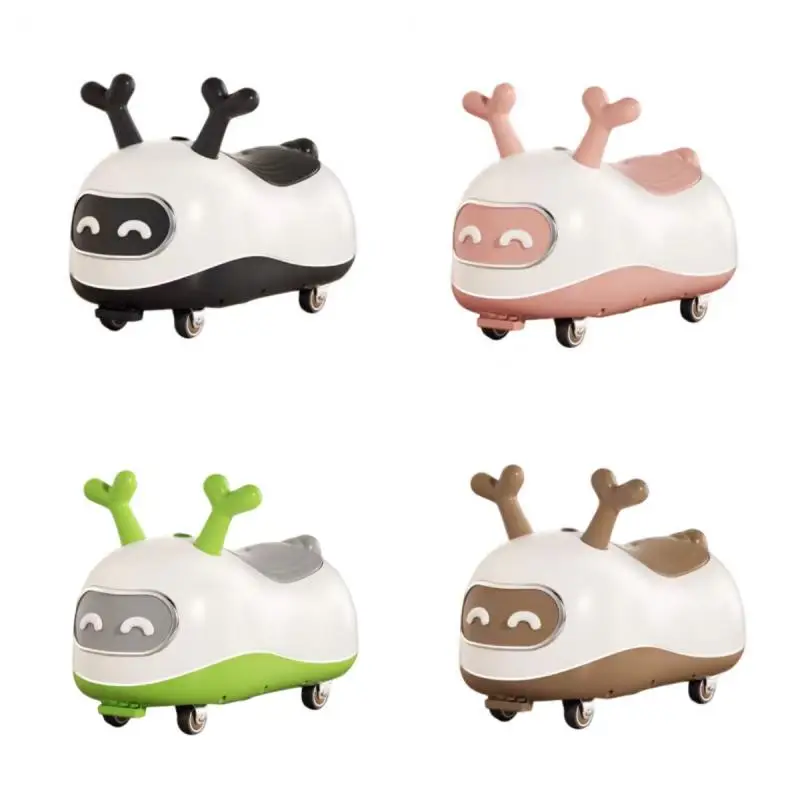 Plastic Peanut Four Wheel Swing Car for Boys and Girls & Kids with Sliding Twist