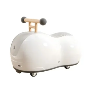 Plastic Ride On Scooter with Anti Rolling Wheels and Foot Powered Design for 2 4 Year Olds Unisex Children’s Toy