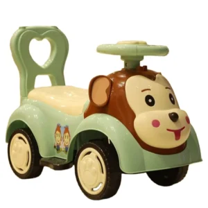 Plastic Ride on Toy Car Children’s Cartoon Boys and Girls with Light and Music Toy Sliding Car General Style