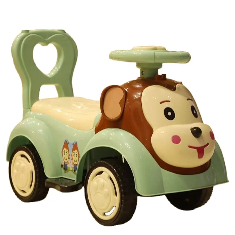 Plastic Ride on Toy Car Children's Cartoon Boys and Girls with Light and Music Toy Sliding Car General Style