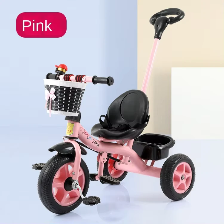 Plastic & Steel Kids Tricycle for 2-6 Years Old