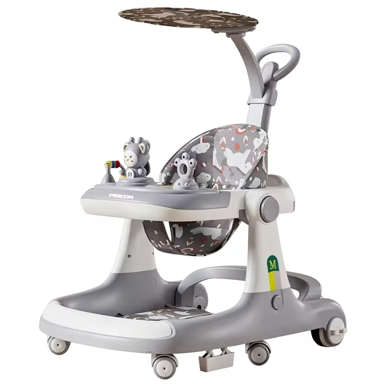 Plastic Step Walker Anti O Leg Baby Multi Function Anti Rollover Trolley Can Sit Push Learn Start 10KG Load Capacity Model