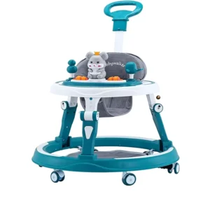 Plastic Step Walker Anti O Leg Multifunctional Anti Rollover Trolley Baby Can Sit Push Toddler Foldable 10KG Load Capacity