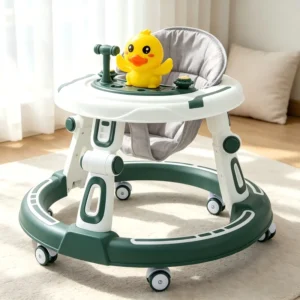 Plastic Toddler Push Walker Mew Design with Music Seat Toy Dinner Plate for Kids Learning for Car Typ