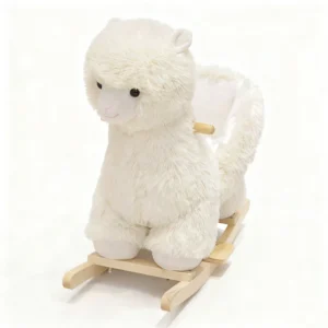 Plush Alpaca Rocking Chair Baby & Kids Ride on Toy Soft Stuffed Toddler Riding Toy