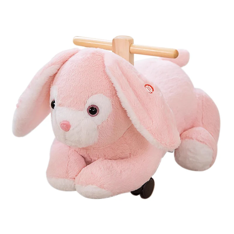 Plush Animal Toys Cute Rabbits Children's Walking Bikes Rocking Bikes As Gifts for Children