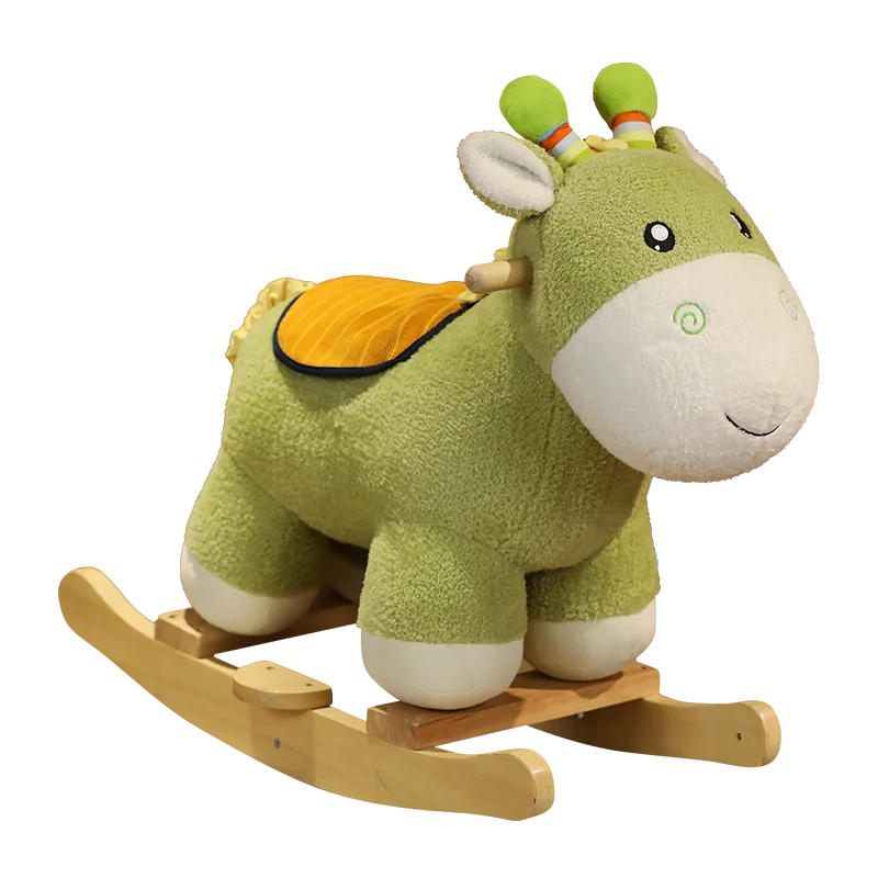 Plush Animals Cute Elf Deer Rocking Horses as Christmas Gifts for Children